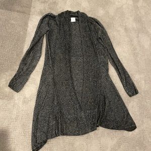 Black XS CAbi duster cardigan